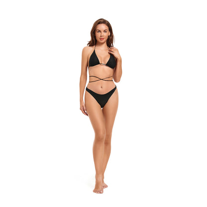 TWIRL WRAP TAN-THROUGH BIKINI SET