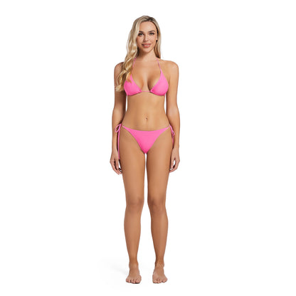 PINK CYRA TAN-THROUGH BIKINI SET