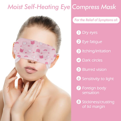 Jekeno Steam Eye Mask, 16 Packs Eye Masks for Dry Eyes, 40-60 Minutes Self Moist Heated Warm Compress Eye Mask Disposable for Sleep, Spa Relaxing Trip Gifts, Travel Essentials for Women Men Rose 1 Count (Pack of 16)